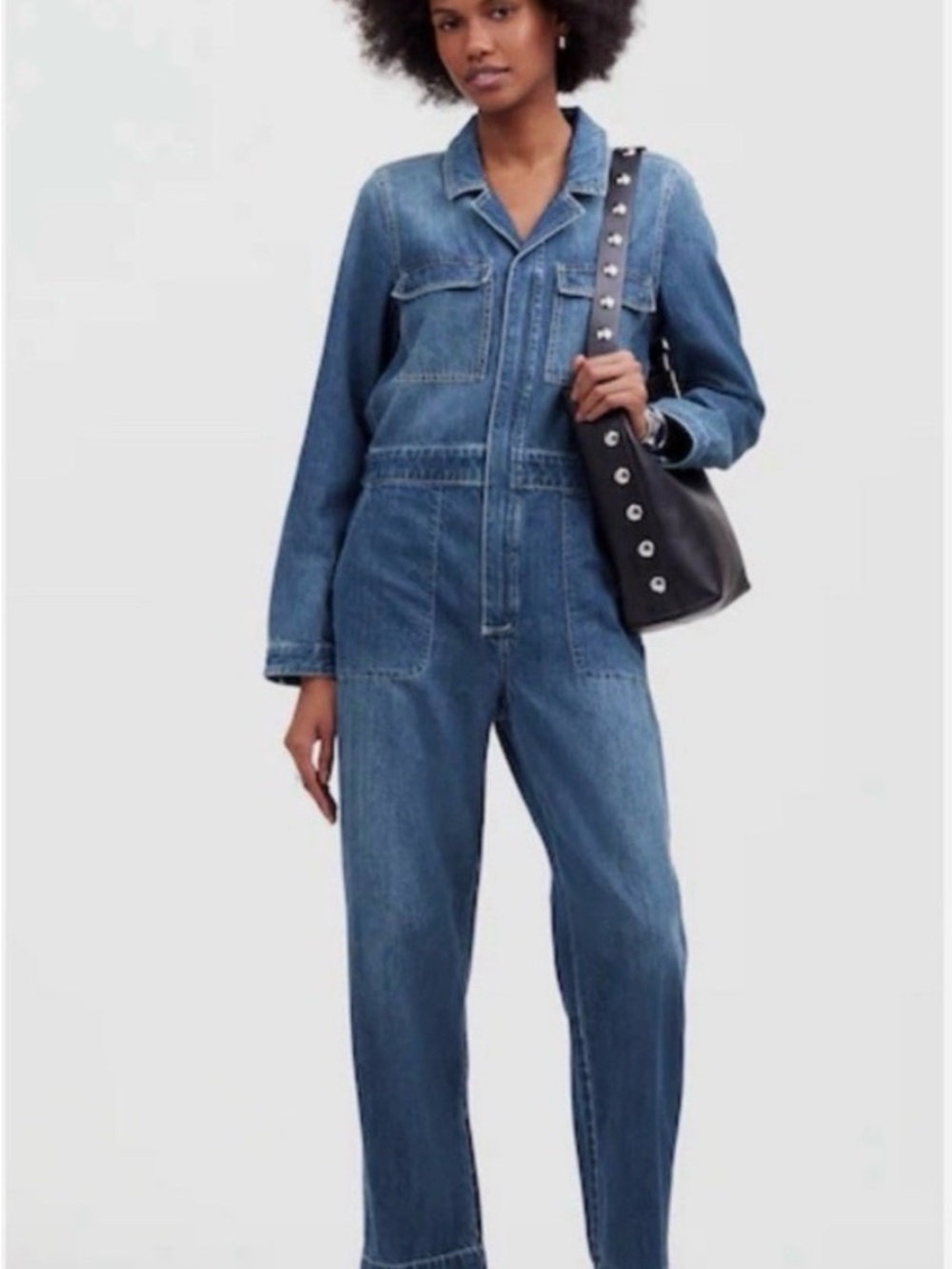 Madewell Denim Utility Jumpsuit 100% cotton waist as a 26-28” tagged xxs